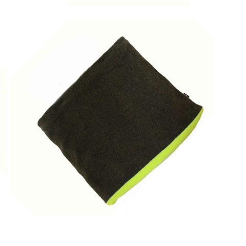 ZANheadgear Microfleece Neck Gaiter - Grey and High-Vis Lime