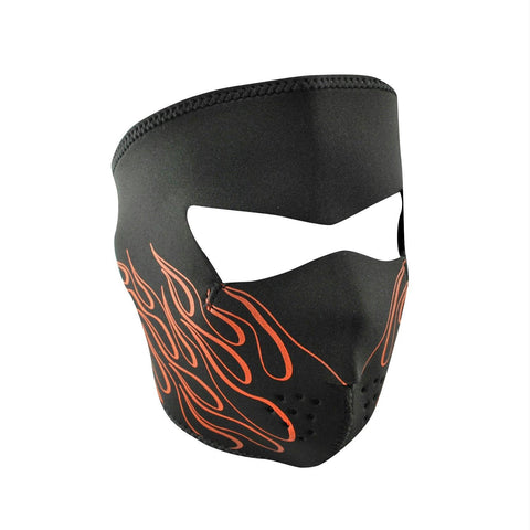 ZANheadgear Neoprene Full Mask - Orange Flame