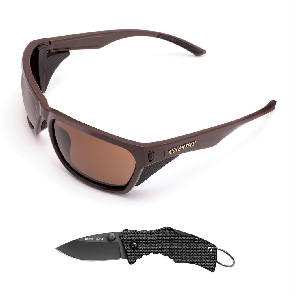 Cold Steel Battle Shades Mark III - Dark Brown w-Free Knife