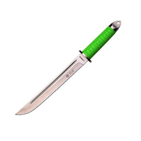 Z-Hunter Fixed Blade Knife 11in Blade-Green Ribbon Handle