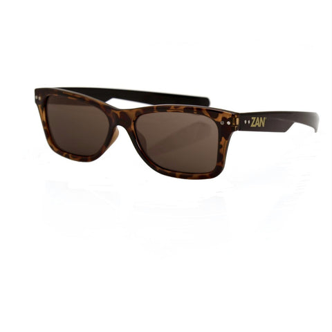 ZANheadgear Trendster Sunglass Tortoise-Black - Brown Lenses