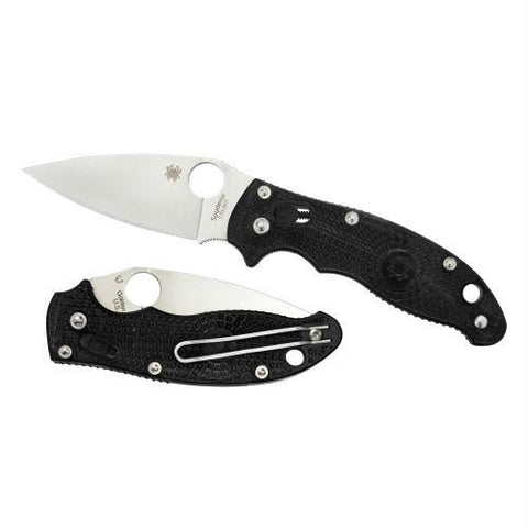 Spyderco Manix2 Black FRCP PlainEdge