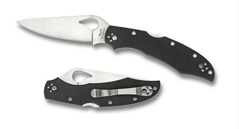 Byrd by Spyderco Cara Cara 2 Lockback 3.75 Plain Black G10