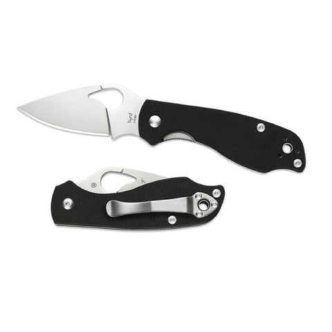 Spyderco Crow 2 Folding Knife with 2.78in Plain Edge Blade