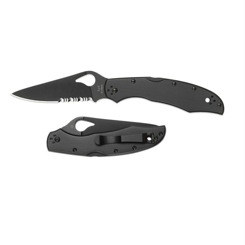 Spyderco Robin 2 Folding Knife w-2.40in Blk Plain Edge Blade