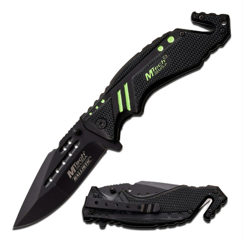 MTech USA Spring Assisted Knf 4.75In. with 3.35In. Blck Bld