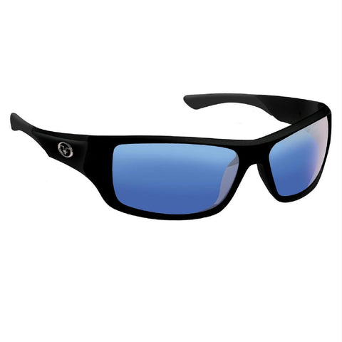 Flying Fisherman Triton Matte Blk Smoke Blue Mirror Sunglass