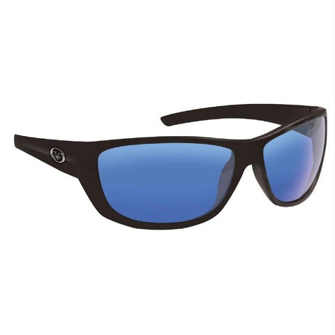 Flying Fisherman Bahia Matte Blk Smoke Blu Mirror Sunglasses