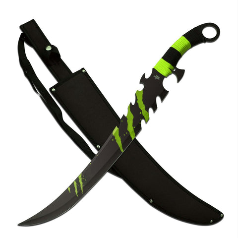 Fantasy Master Fantasy Short Sword 25in Green Cord Wrap Hndl