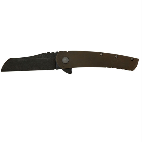 Ontario Carter Prime 8" Grey and Grey Titanium Flipper Knife