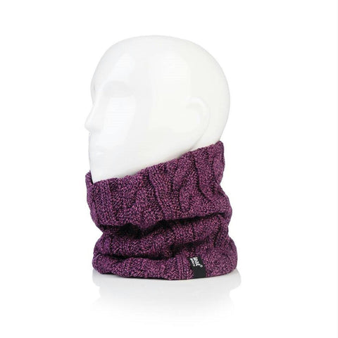 Grabber Heat Holders Ladies Neck Warmer-Purple