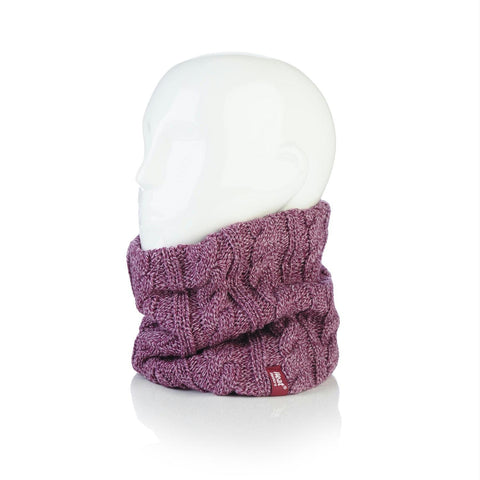 Grabber Heat Holders Ladies Neck Warmer-Rose
