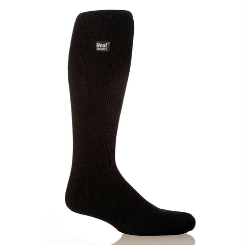 Grabber Heat Holders Mens Long Socks-Black
