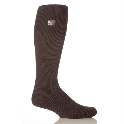 Grabber Heat Holders Mens Long Socks-Charcoal