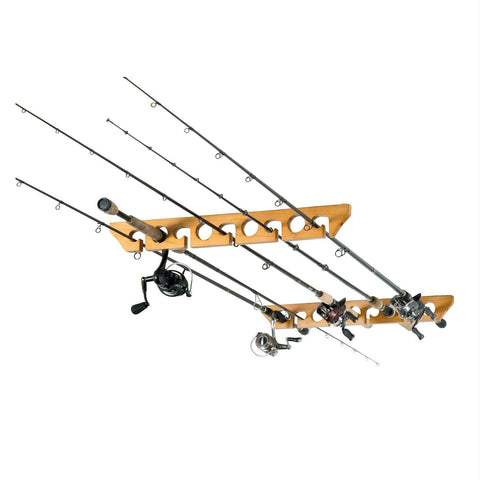 Organized Fishing 9 Cpcty Ceiling Horizontal Rod Rack
