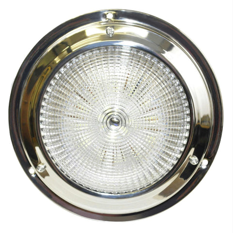 SeaSense 5-1-2in Dome 18 LED White Stainless Steel Light