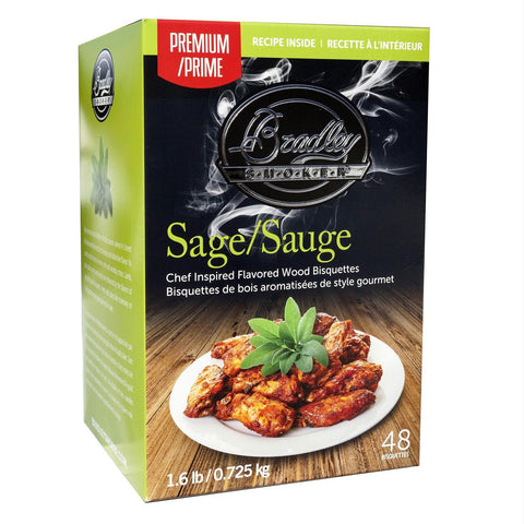 Bradley Smoker Sage Flavor Bisquette - 48 pack