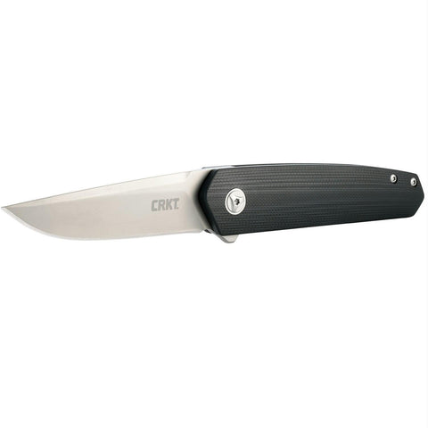 CRKT Cuatro Folder 3.2 in Plainedge Blade Black G10 Handle