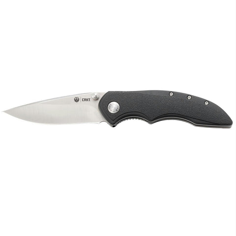 Ruger High-Brass Folder 3.19" Plain Blade GRN Handle
