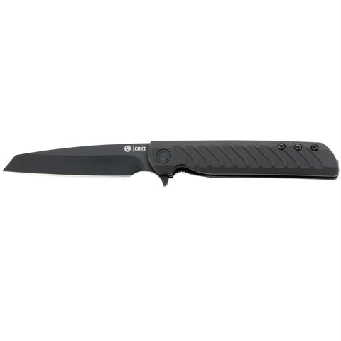 Ruger LCK Folder 3.33 in Black Plain Blade GRN Handle