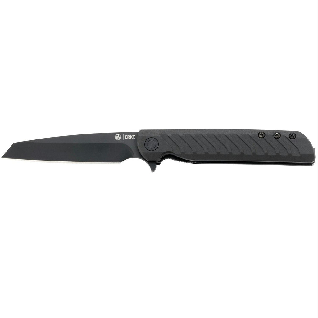 Ruger RTD Folder 3.67 in Black Plain Blade GRN Handle