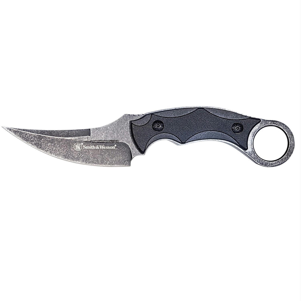 S&W Karambit Knife w-Nylon Fiber Handle Scales and Sheath