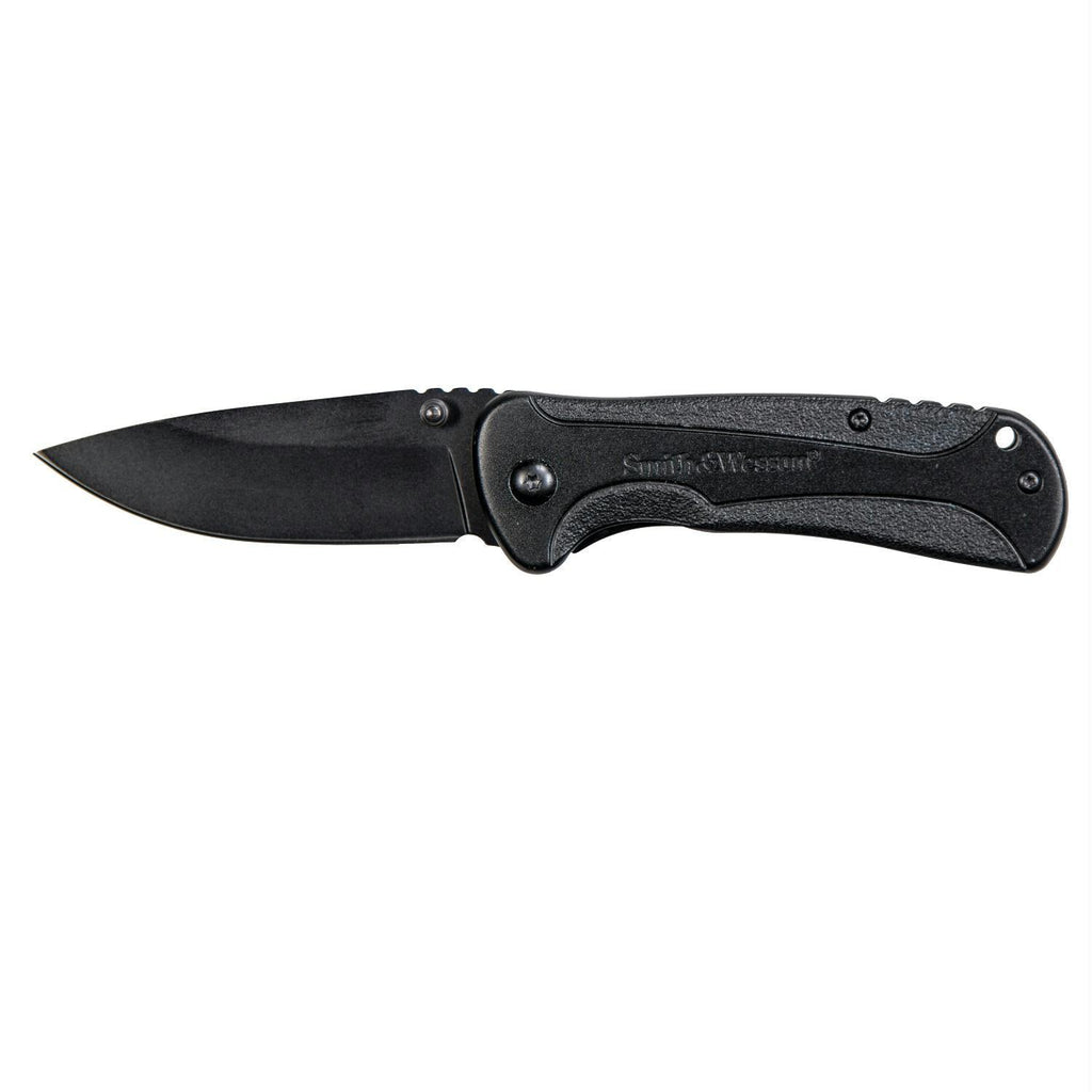 S&W SWSA12 Blk Alum S.A. Blk 3.25" Blade Tactical Folder