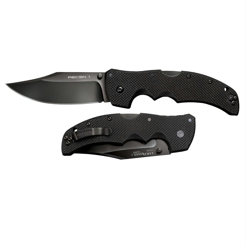 Cold Steel Recon 1 Folder Clip Point 4in Bld 9-3-8in Overall