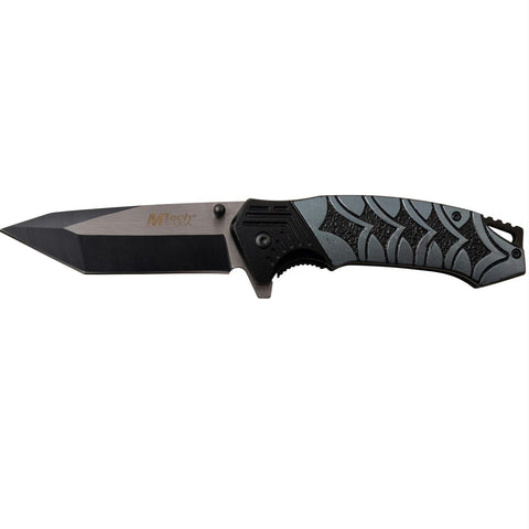 MTech USA Spring Assisted Knife 3.5in Blade 8.25in Open-Blue