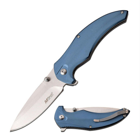 MTech USA Manual Folder w-Ball Bearing Pivot 3.5inBlade-Blue