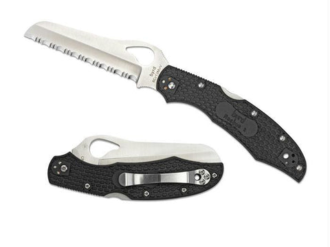 Spyderco Byrd Cara Cara2 Rescue Black FRN Serrated Edge