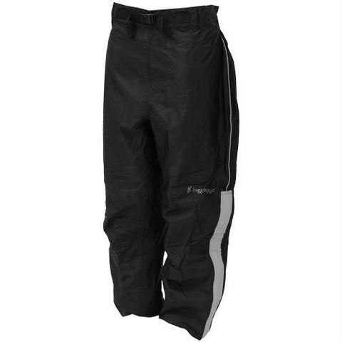 Frogg Toggs Highway Pant Black w- Reflective Silver Medium