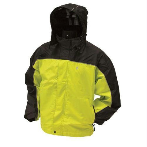 Frogg Toggs Highway Jacket Safety Green - Black XXLarge