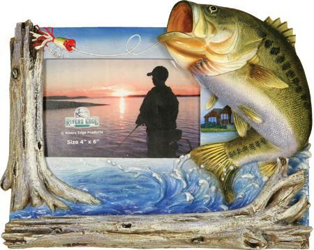 Rivers Edge 4inX6in Bass Picture Frame 470