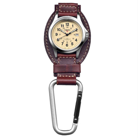 Dakota Brown Leather Field Clip Watch