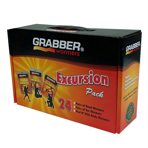 Grabber Warmers Excursion Pack 24-8 Hand,  8 Toe, 8 Body