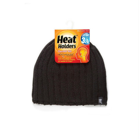 Heat Holders Mens Hat One Size - Black