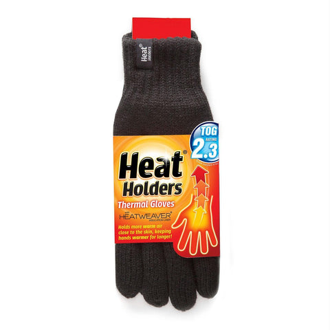 Heat Holders Mens Gloves - Black S-M