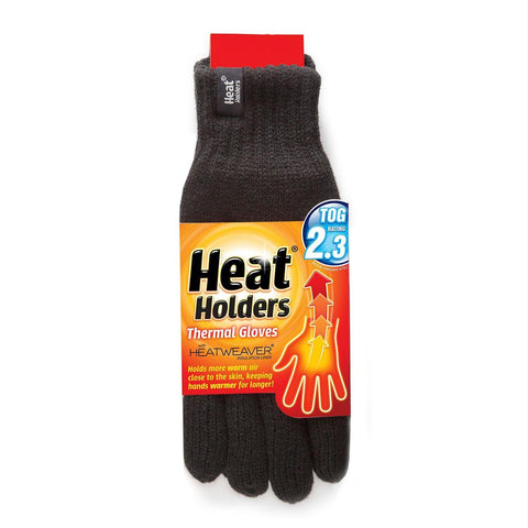 Heat Holders Mens Gloves - Black L-XL