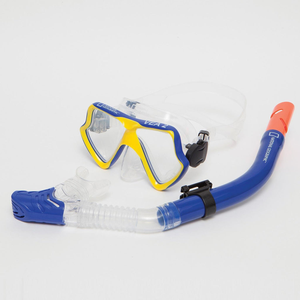 Nat Geo VEA2 Cmb Mask and VIVA 2 Snorkel Blue-YL SM