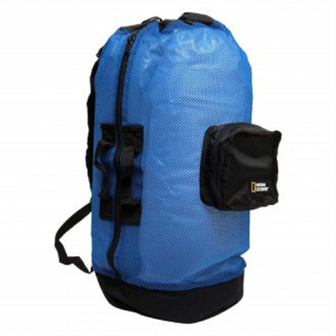 Nat Geo Clamshell Mesh Backpack Dlx 5 Pocket -Bl-Bk