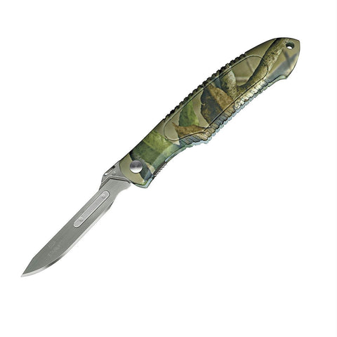 Havalon Knives Piranta Camo Skinning Knife w-Easy Grip