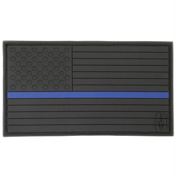 Maxpedition USA Flag Patch Thin Blue Line 3.25 x 1.75 Inch