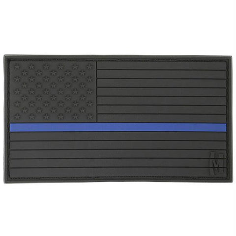 Maxpedition USA Flag Patch Thin Blue Line 3.25 x 1.75 Inch