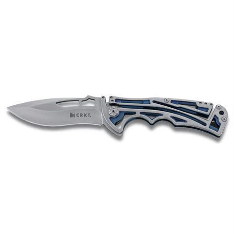 CRKT Nirk Tighe 2 Folder 3.25 Plainedge Stainless Handle