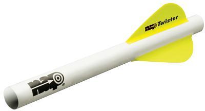 New Archery Quikfletch Twister 2 In. 6Pk  Wht-Org