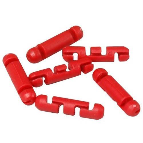 Scotty Stopper Beads for Braided Line Red  6-PK