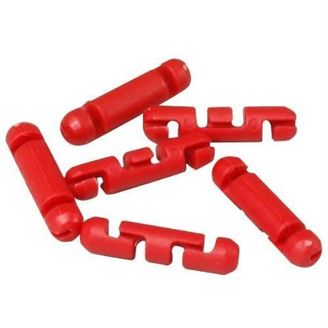 Scotty Stopper Beads for Braided Line Red  6-PK