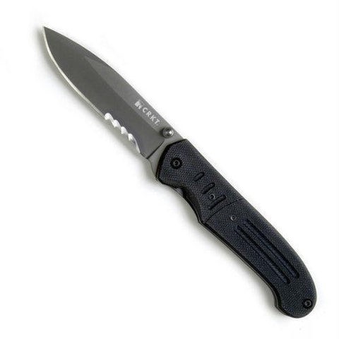 CRKT Ignitor T Folder 3.38 Black Comboedge Black G10 Handle