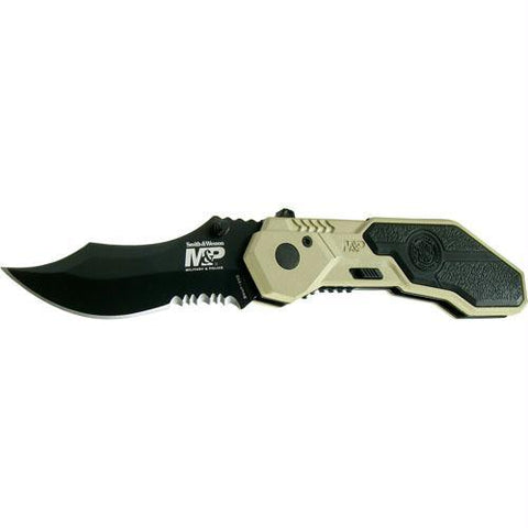 Smith & Wesson M & P Black Serrated Knife Desert Camo Hndl